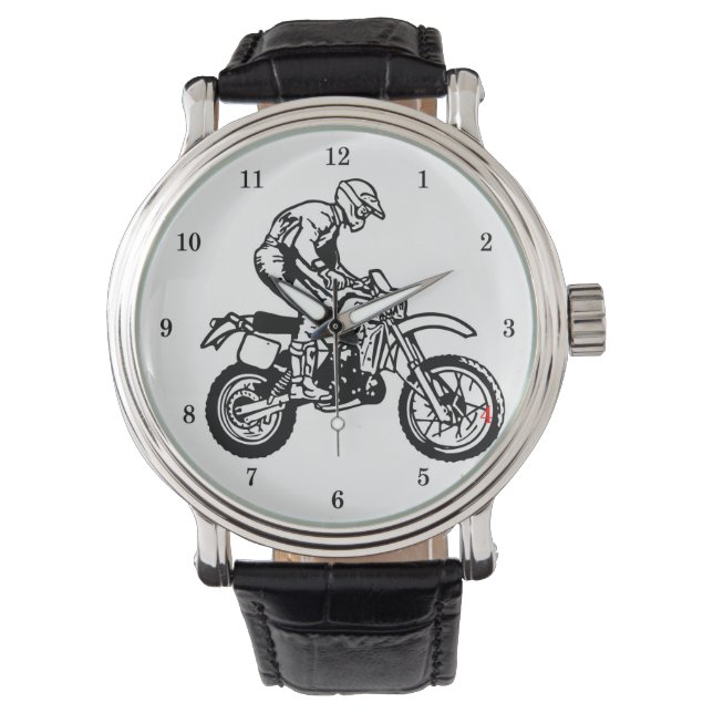 Reloj De Pulsera Muy Guay Dirt Bike Writing Watch (Anverso)