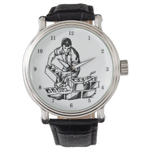 Reloj De Pulsera Muy Guay Mason/Brick Layer Writing Watch
