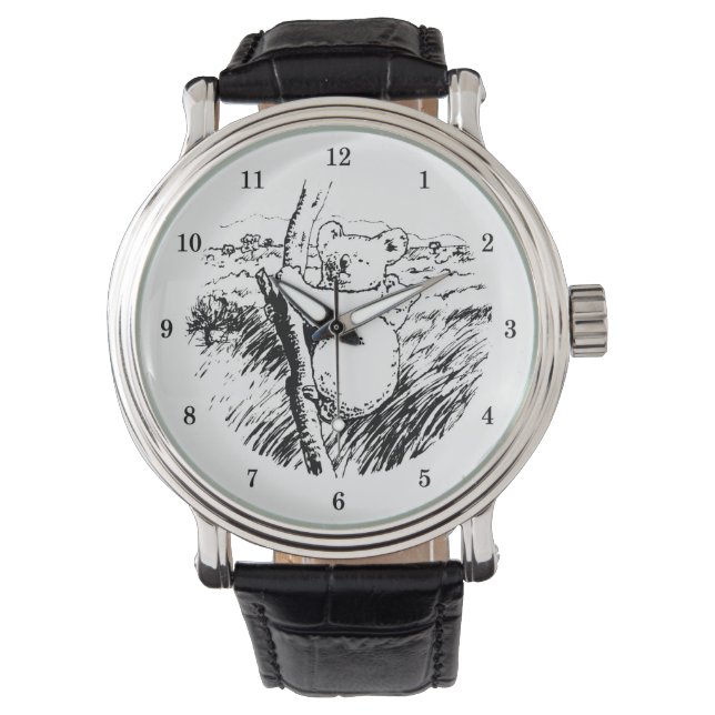 Reloj De Pulsera Muy Guay Panda Bear Writing Watch (Anverso)