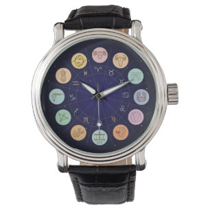 Reloj De Pulsera Muy Guay Zodiac Writing Watch