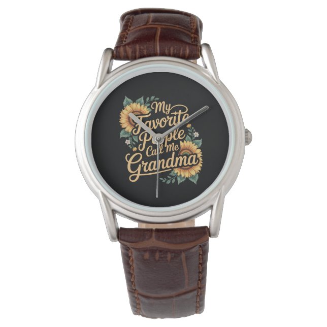 Reloj De Pulsera My Favorite People Call Me Grandma Mother's Day (Anverso)