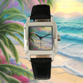 Reloj De Pulsera My Happy Place Beach Square