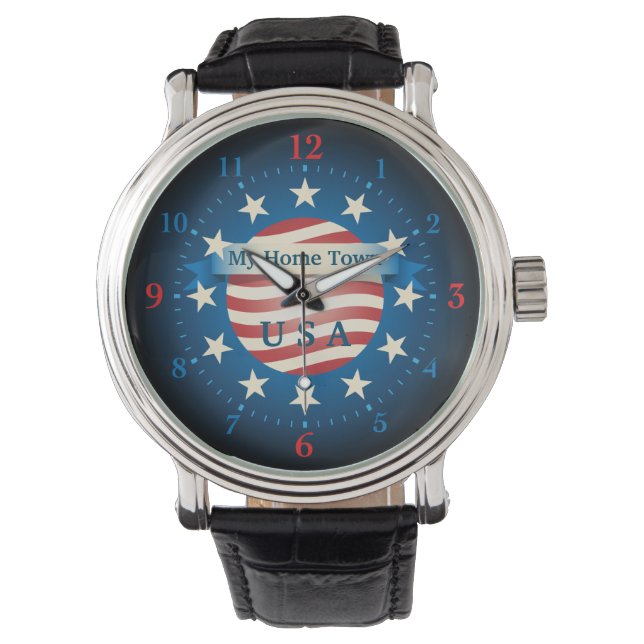 Reloj De Pulsera My Home Town USA Watch (Anverso)