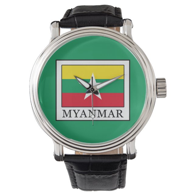 Reloj De Pulsera Myanmar (Anverso)