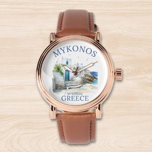 Reloj De Pulsera Mykonos in Watercolor Bliss