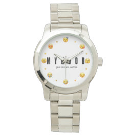 Reloj De Pulsera MYMOOD Steel Emoji Watch