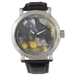 Reloj De Pulsera Mystical Raven Art Writing Watch