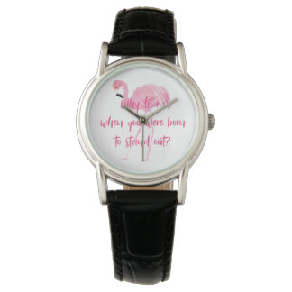 Reloj De Pulsera Nacido para destacar Flamingo
