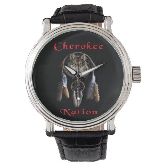 Reloj De Pulsera Nación Cherokee (Anverso)