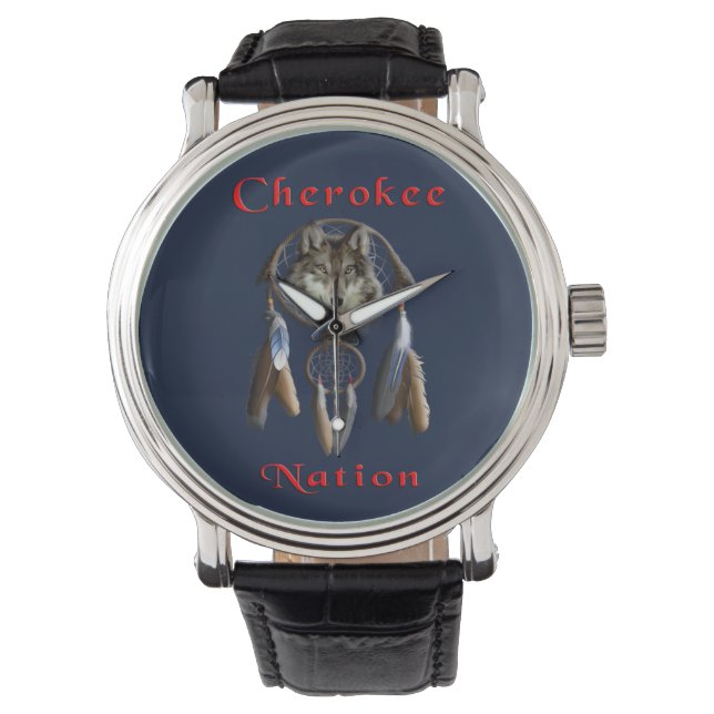 Reloj De Pulsera Nación Cherokee (Anverso)