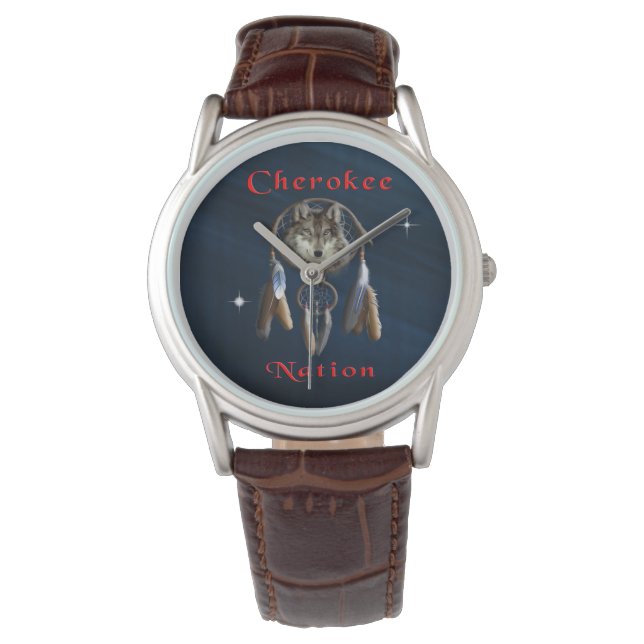 Reloj De Pulsera Nación de Cherokee (Anverso)