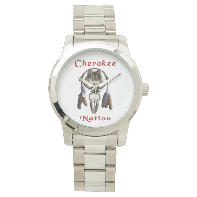 Reloj De Pulsera Nación de Cherokee (Anverso)