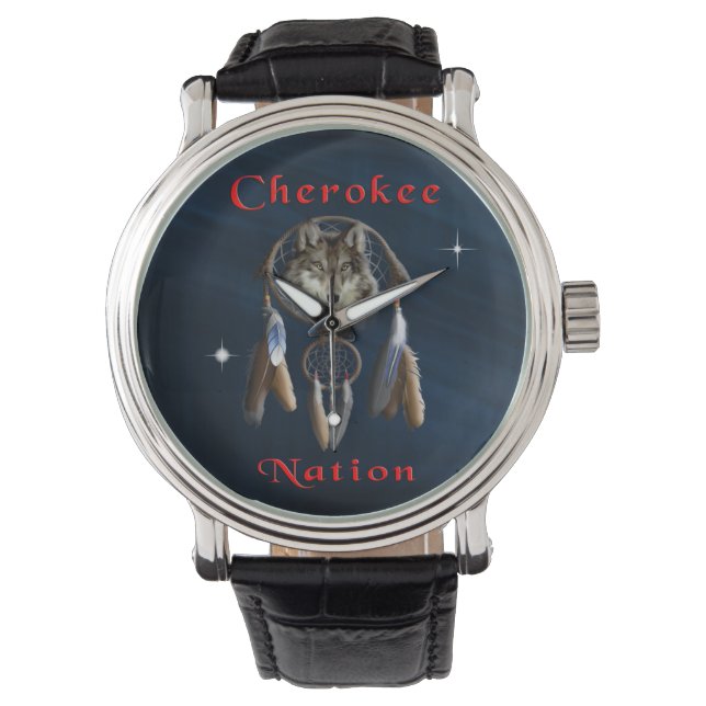 Reloj De Pulsera Nación de Cherokee (Anverso)
