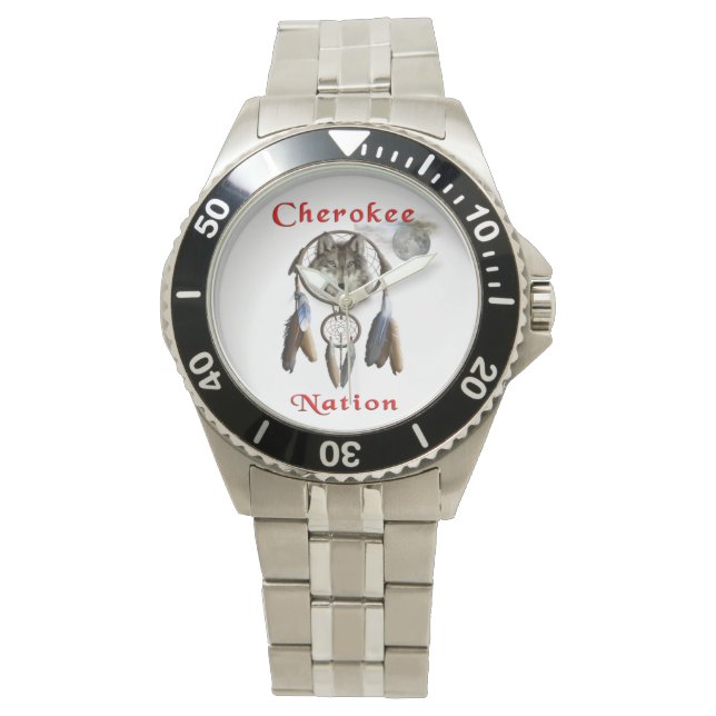 Reloj De Pulsera Nación de Cherokee (Anverso)
