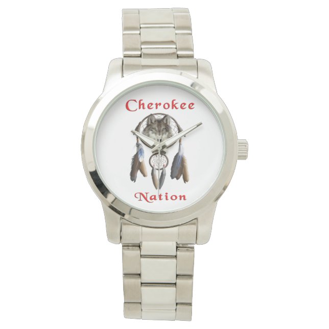 Reloj De Pulsera Nación de Cherokee (Anverso)