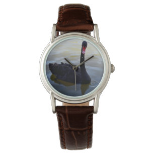 Reloj De Pulsera Nadando Cisne Negra En El Río Murray,