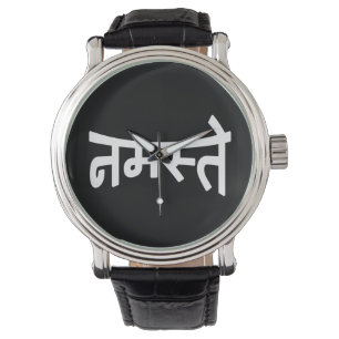 Reloj De Pulsera Namaste (नमस्ते) - escritura de Devana