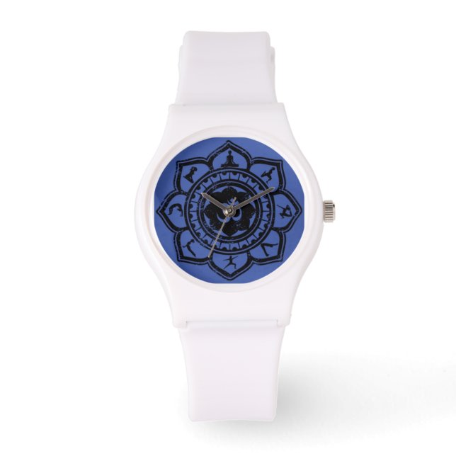 Reloj De Pulsera Namaste Om Yoga Pose (Anverso)