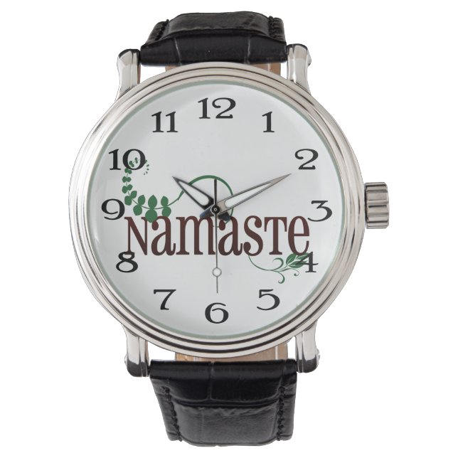 Reloj De Pulsera Namaste Yoga (Anverso)