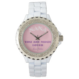 Reloj De Pulsera Nana Gift For Grandma Script Name Girly Guay
