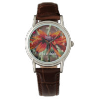 Naranja Black Eyed Susan Flower Personalizada