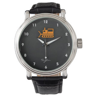Reloj De Pulsera Naranja Bulldozer