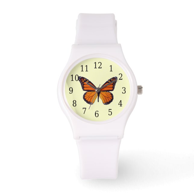 Reloj De Pulsera Naranja Butterfly Watch (Anverso)