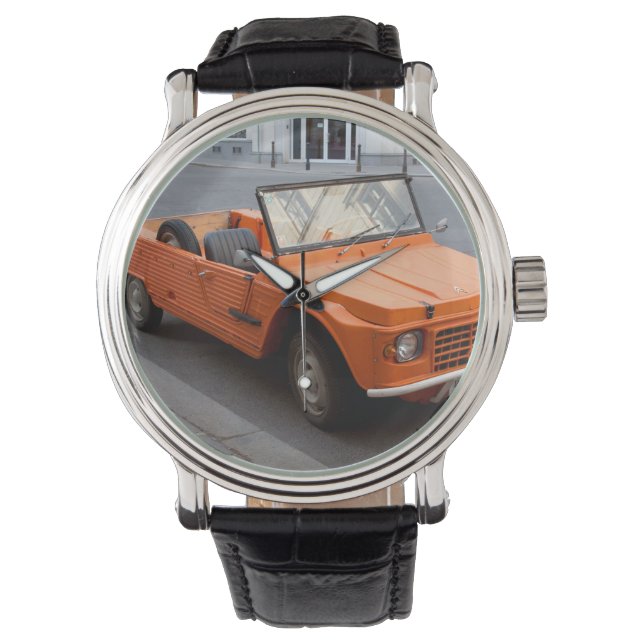 Reloj De Pulsera Naranja Citroen Mehari (Anverso)