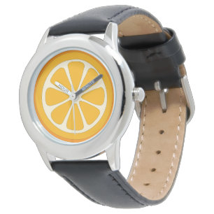 Reloj De Pulsera Naranja Cute Slice Niños Minimalistas simples