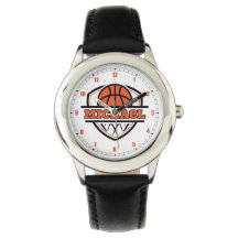 Naranja de Guay Black Basketball Sports Watch