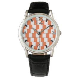 Reloj De Pulsera Naranja de líneas confusas