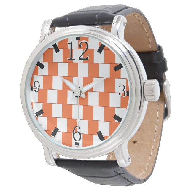 Reloj De Pulsera Naranja de líneas confusas (Angular)