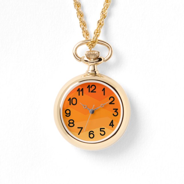 Reloj De Pulsera Naranja Fade (Anverso)