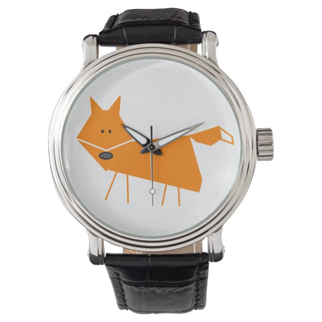 Reloj De Pulsera Naranja Fox (Anverso)