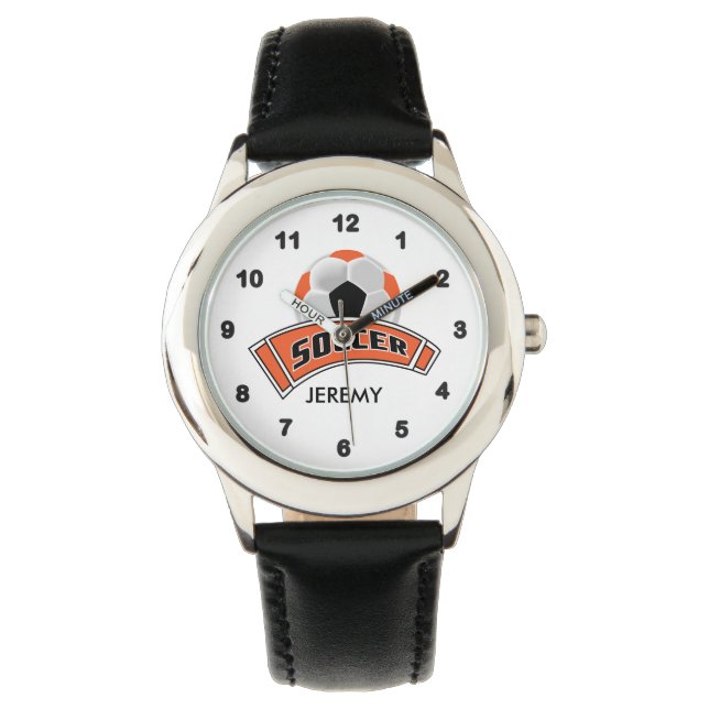 Reloj De Pulsera Naranja personalizado infantil (Anverso)