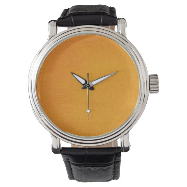 Reloj De Pulsera Naranja Resumen Pintura (Anverso)