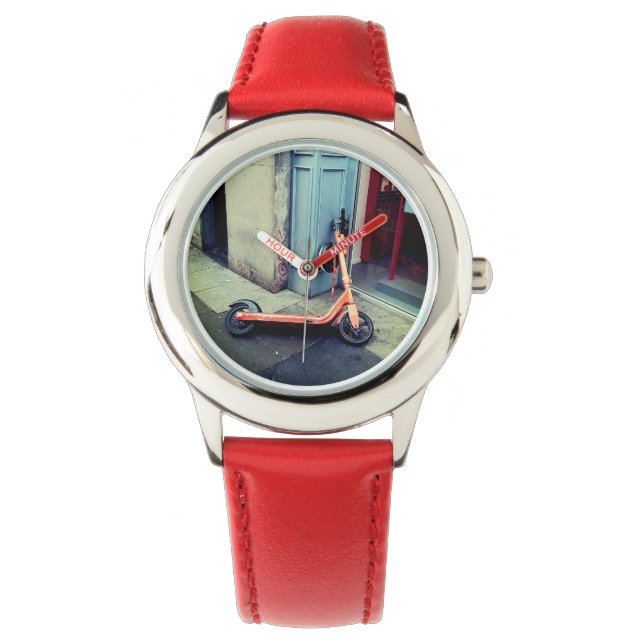 Reloj De Pulsera Naranja scooter (Anverso)