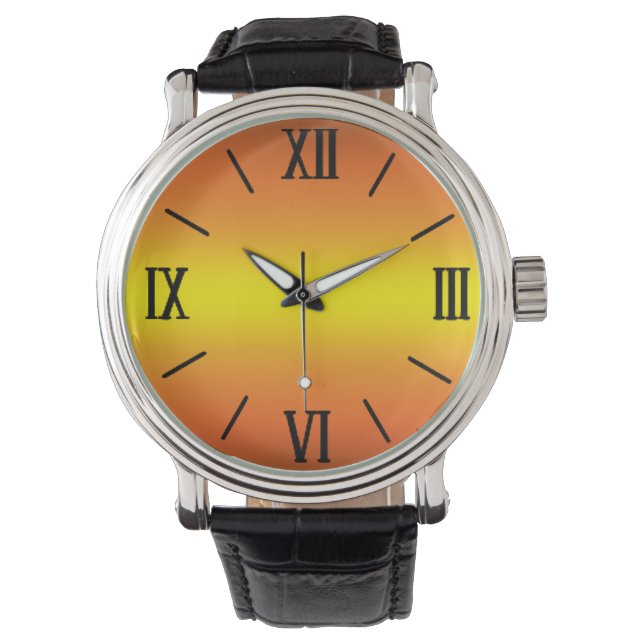 Reloj De Pulsera Naranja Sunset Watch (Anverso)