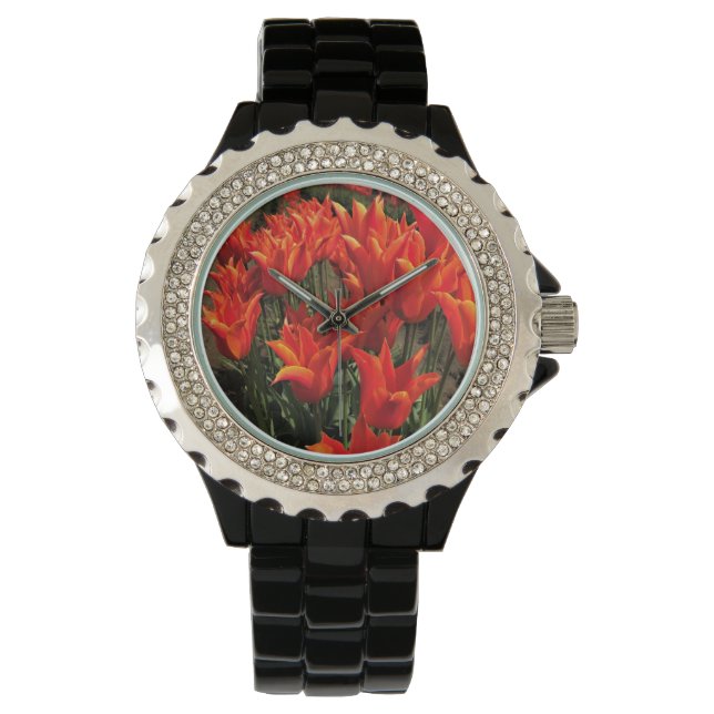 Reloj De Pulsera Naranja Tulips, Oregón (Anverso)
