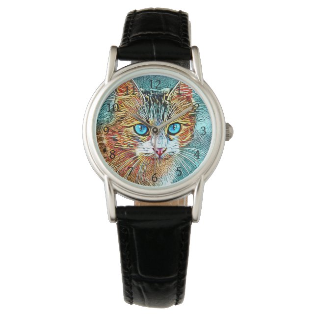 Reloj De Pulsera Naranja turquesa Cat 685 (Anverso)