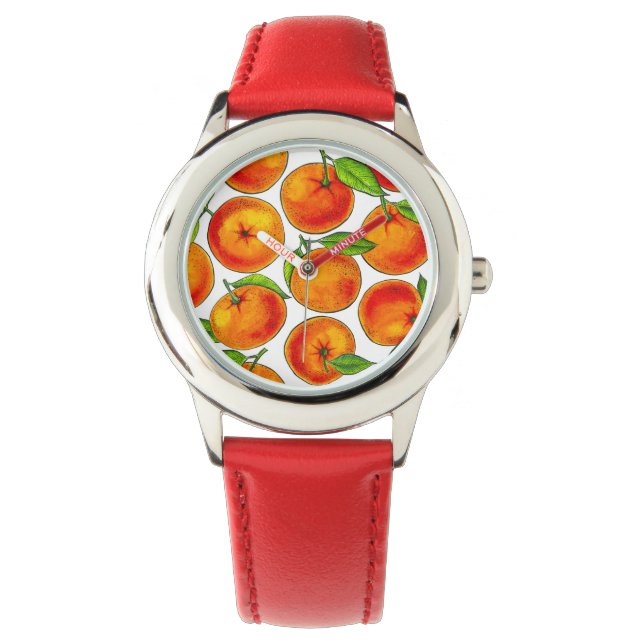 Reloj De Pulsera Naranjas (Anverso)