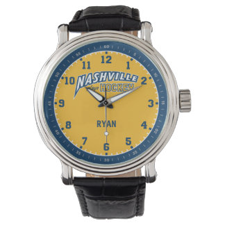 Reloj De Pulsera Nashville juega al hockey 12 horas de observación