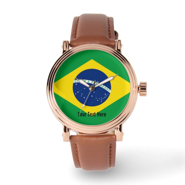 Reloj De Pulsera National flag of Brazil (Anverso)