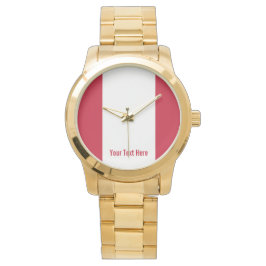 Reloj De Pulsera National flag of Peru
