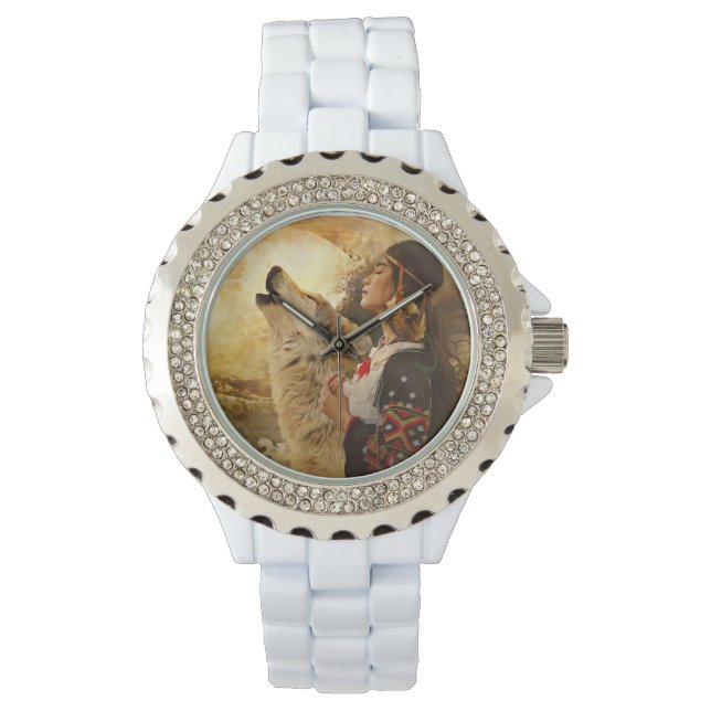 RELOJ DE PULSERA NATIVE AMERICAN INDIAN WRIST WATCH (Anverso)