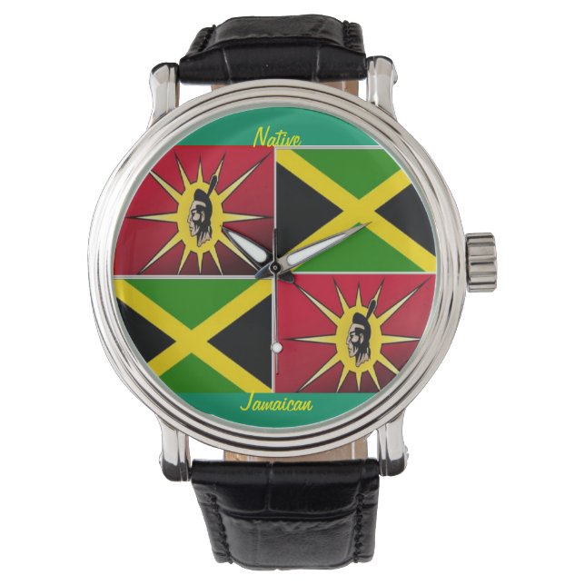 Reloj De Pulsera nativo americano-jamaicano (Anverso)