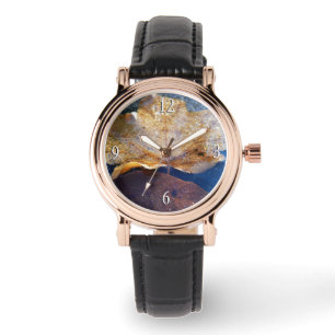 Reloj De Pulsera Naturaleza otoñal de la hoja de arce amarilla cong