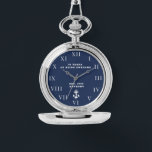 Reloj De Pulsera Nautical Anchor 70th Birthday Vintage Navy<br><div class="desc">Ancla,  náutica,  70 años de ser increíble. Est. 1955. 70º cumpleaños,  setenta,  70 años,  azul marino y blanco,  reloj divertido.</div>