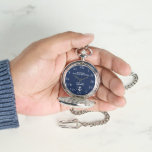 Reloj De Pulsera Nautical Anchor 80th Birthday Vintage Navy<br><div class="desc">Ancla,  náutica,  80 años de ser increíble. Est. 1943. 80º cumpleaños,  80,  80 años,  azul marino y blanco,  reloj divertido.</div>