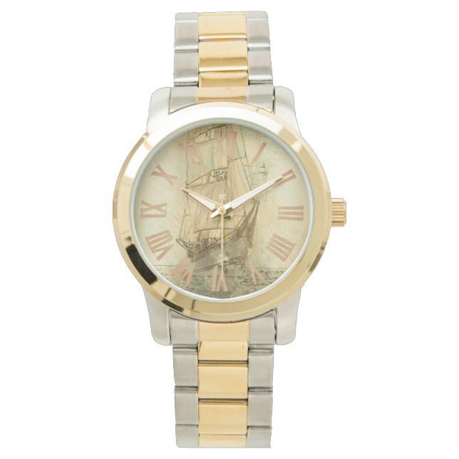 Reloj De Pulsera Nautical Classic Ship (Neutral) (Anverso)